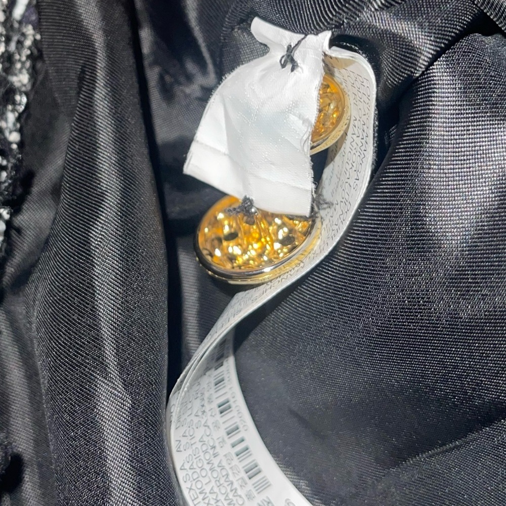 Bloggers Favorite Zara Women's DoubleBreast Tweed Textured Black & White Blazer - Picture 10 of 16